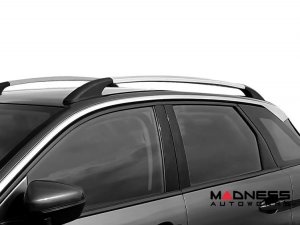 FIAT 500L Roof Rack Side Rails - Smooth Roof - Silver - OMAC 2014-2020